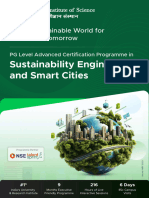 Brochure PG Level Advanced Certification Programme in Sustainability Engineering and Smart Cities IISc