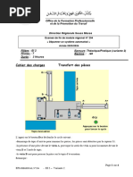 Cahier Des Charges Transfert Des Pièces: Office de La Formation Professionnelle Et de La Promotion Du Travail