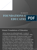 Foundations of Education