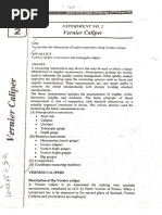 Vernier Caliper Experiment (BME) .
