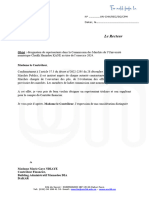 Lettre Au Controleur Financier