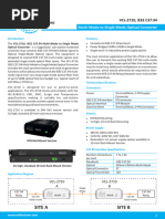 VCL-2710 IEEE C37 94 Multi-Mode To Single Mode Optical Converter