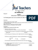 A Level Chemistry Paper 2 Exam 23