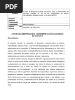 Informe Manualidades