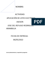 Aplicación de Leyes Electricas