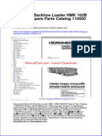 Hidromek Backhoe Loader HMK 102b Energy Spare Parts Catalog 110000 en TR