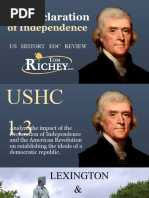 Ushc 1.3 - The Declaration of Independence