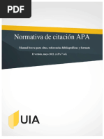 UIA Normativa Citación APA