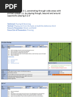 Playing Out From The Back - Retain and Build Through Wide Area in The Thirds