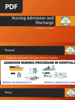 Nursing Admission and Discharge