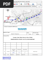 Greater Cairo Metro Line (4) (New CP401) Firefighting Pump Calculation