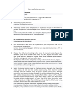 De-Crystallization Process