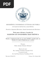 Benemérita Universidad Autónoma de Puebla: Tesis para Obtener El Grado de Maestro en Ingeniería Electrónica