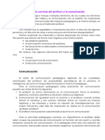 El Habla Correcta Del Profesor y La Comunicación