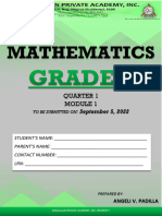 Mathematics: Quarter 1