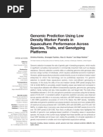 Genomic Prediction Low Density Markers Aquaculture