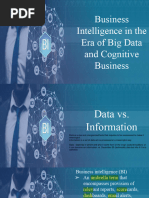 Business Intelligence in The Era of Big Data and Cognitive Business