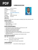 Updated CV