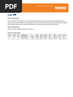 Steel Grade: Material Data Sheet