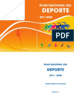 Plan Nacional Del Deporte