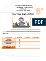 Examen de Diagnã Stico de 5to