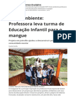 Meio Ambiente Professora Leva Turma de Educacao Infantil para o Mangue