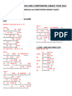 Mass For St. Arethas and Companions 2023 - CHORDS GUIDE