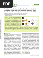 Novel Dendrimerlike Magnetic Biosorbent Based On Modi Fied Orange Peel Waste: Adsorption Reduction Behavior of Arsenic