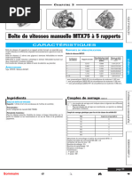 Boîte de Vitesses Manuelle MTX75 À 5 Rapports: Caractéristiques