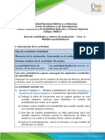 Guia de Actividades y Rubrica de Evaluacion - Unidad 3 - Fase 6 - Modelos Probabilisticos