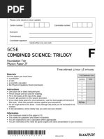 Combined Science: Trilogy: Foundation Tier Physics Paper 2F