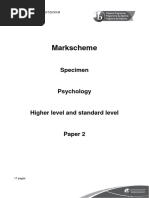 Paper 2 - Specimen - Mark Scheme - SL and HL