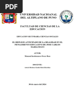 Una Mirada A La Educacion de Jose Cralos Mariategui