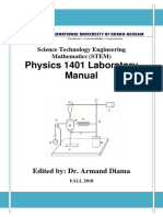 Physics 1401-LAB - MANUAL-IUGB