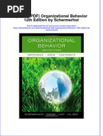 Full Download Ebook PDF Organizational Behavior 12th Edition by Schermerhor PDF