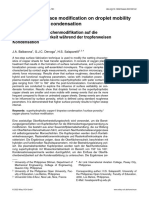 Influence of Surface Modification On Droplet Mobility During Dropwise Condensation