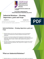 Industrial Relations - Meaning, Importance, Goals