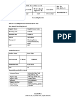 Traceability Exercise Record HSE