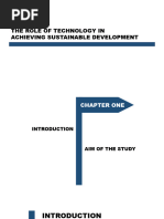 Role of Technology RESEARCH