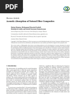 Review Article: Acoustic Absorption of Natural Fiber Composites