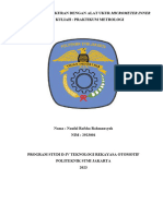 Praktikum Pengukuran Dengan Alat Ukur Micrometer Inner