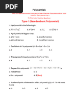 Polynomials Revision Tracker STD