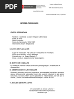 INFORME PSICOLÓGICO Ccasani