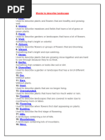 Describing Landscape Vocab