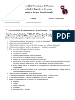 Asignación 3 - Reglamento de Aire Acondicionado y Ventilación Panamá