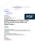 LED Brightness Control Using PWM of LPC2138: ESD Lab Mini-Project