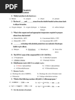 Organic Chemistry Questions2023