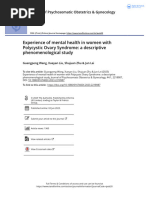 Experience of Mental Health in Women With Polycystic Ovary Syndrome A Descriptive Phenomenological Study