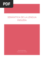 Semántica de La Lengua Inglesa