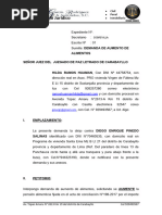 Demanda de Aumento de Pensión de Alimentos 